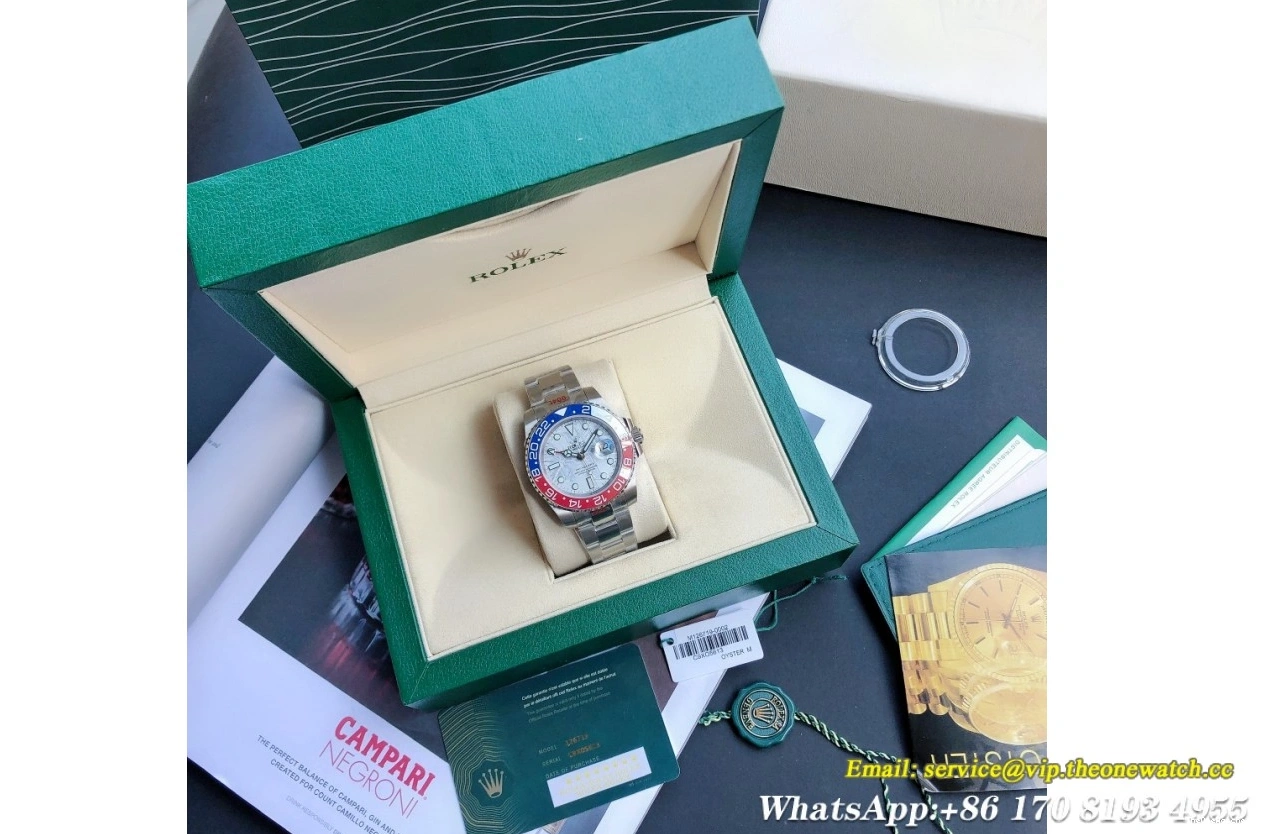 GDF GMT Master 40mm II Cer Blue SS Red Meteorite SS MY8215 Oys 1219